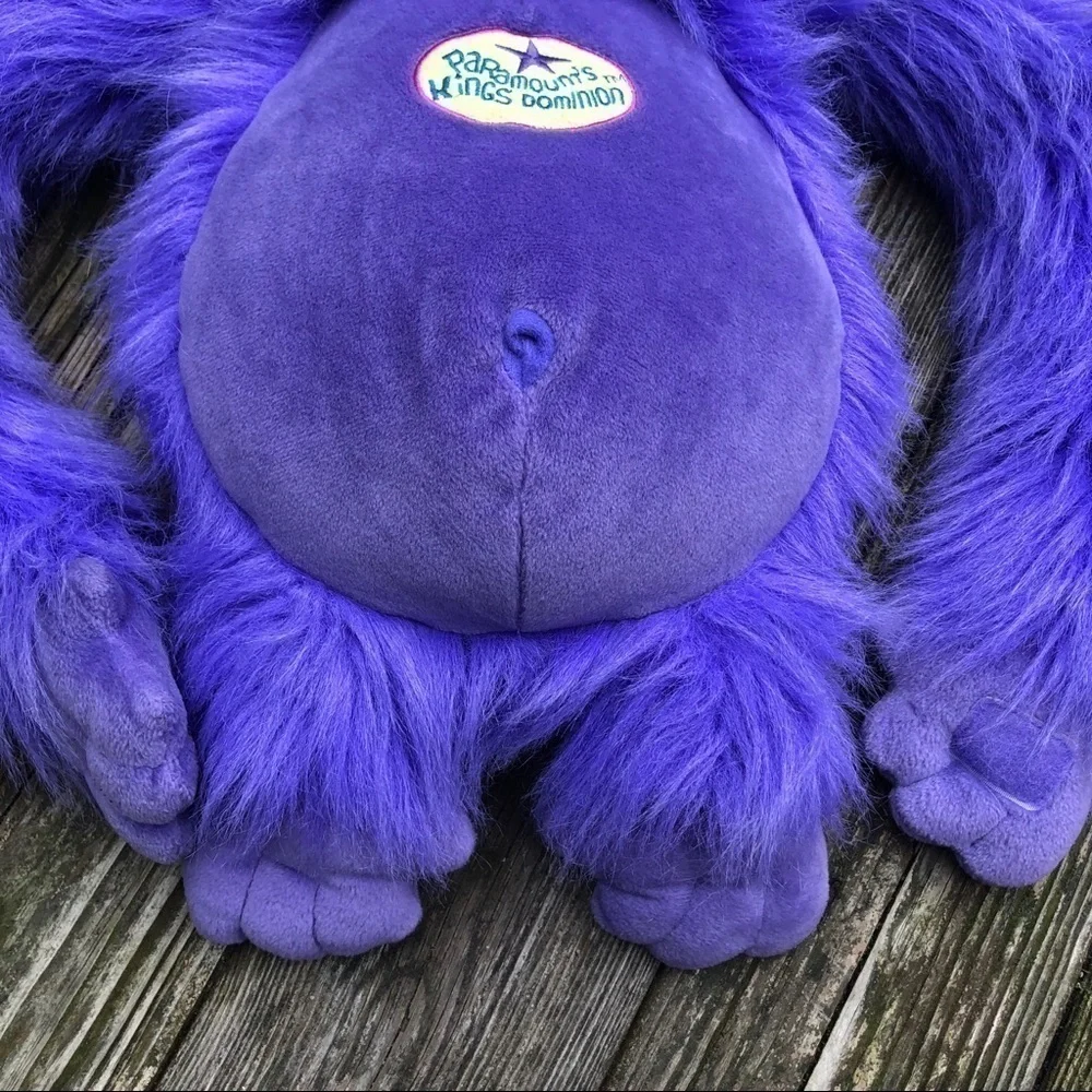 Paramount Kings Dominion Stuffed Purple Monkey